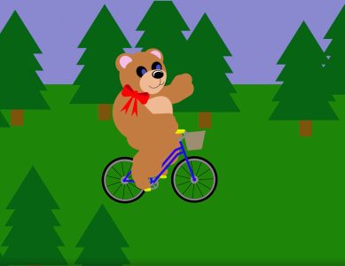 Biking Bear Animation